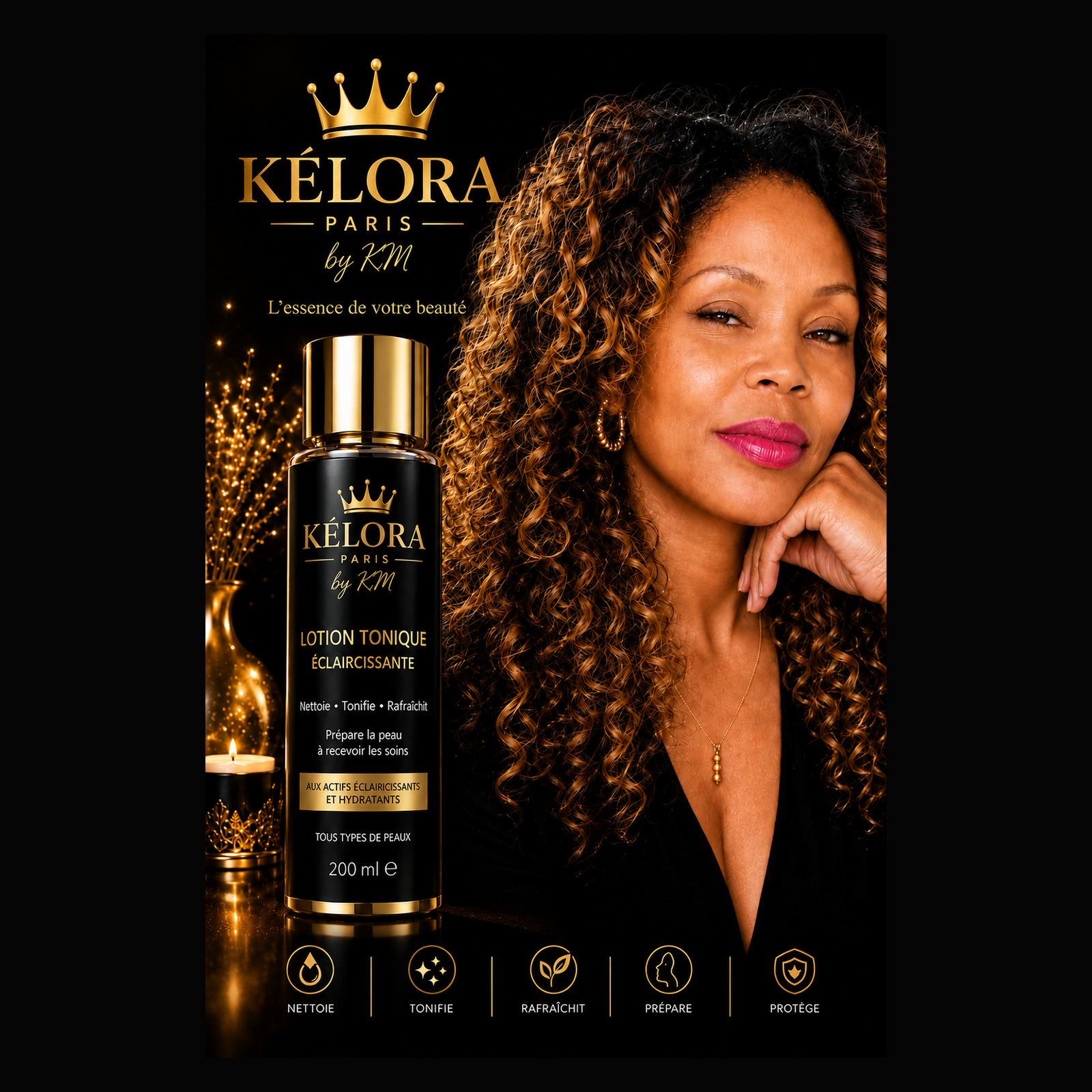 Collection Lotion Tonique KÉLORA – format carré