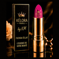 Rouge à lèvres Fuchsia Éclat KÉLORA – logo complet sur le rouge