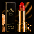Rouge à lèvres Rouge Classique KÉLORA – logo entièrement doré